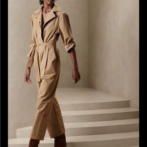 Banana republic poplin jumpsuit new